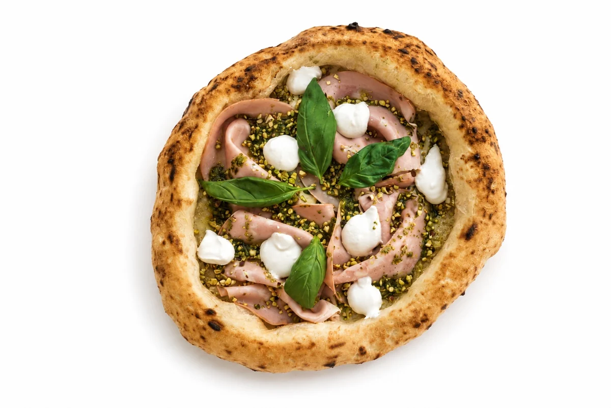 Mortadella Pistacchio – neapolská pizza z Edgardu