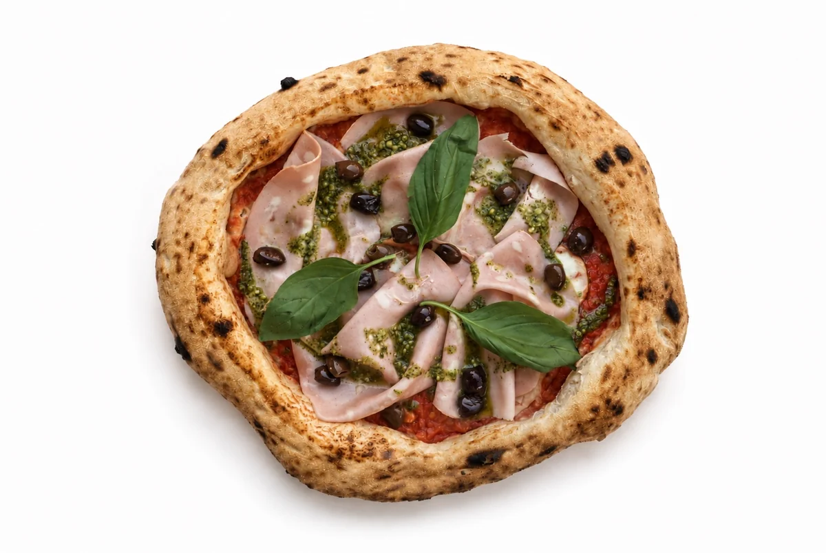 Gorgonzola a Mortadella – neapolská pizza z Edgardu