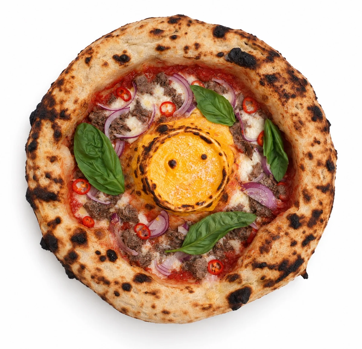 Neapolská pizza Trhané mäso a čedar